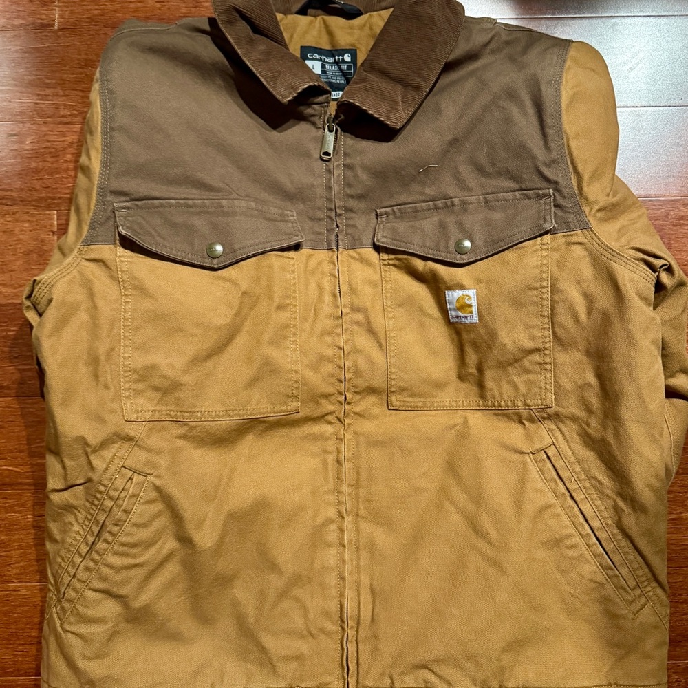 Carhartt Men’s Full Swing® Relaxed Fit Washed Duck Insulated Traditional Coat- L